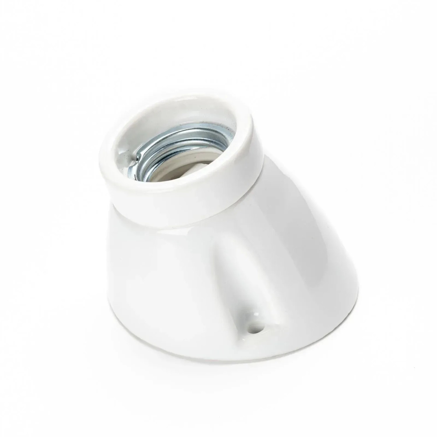 Weiße Orion Keramik Wandleuchte mit E27 Fassung für Lampen & Leuchten.