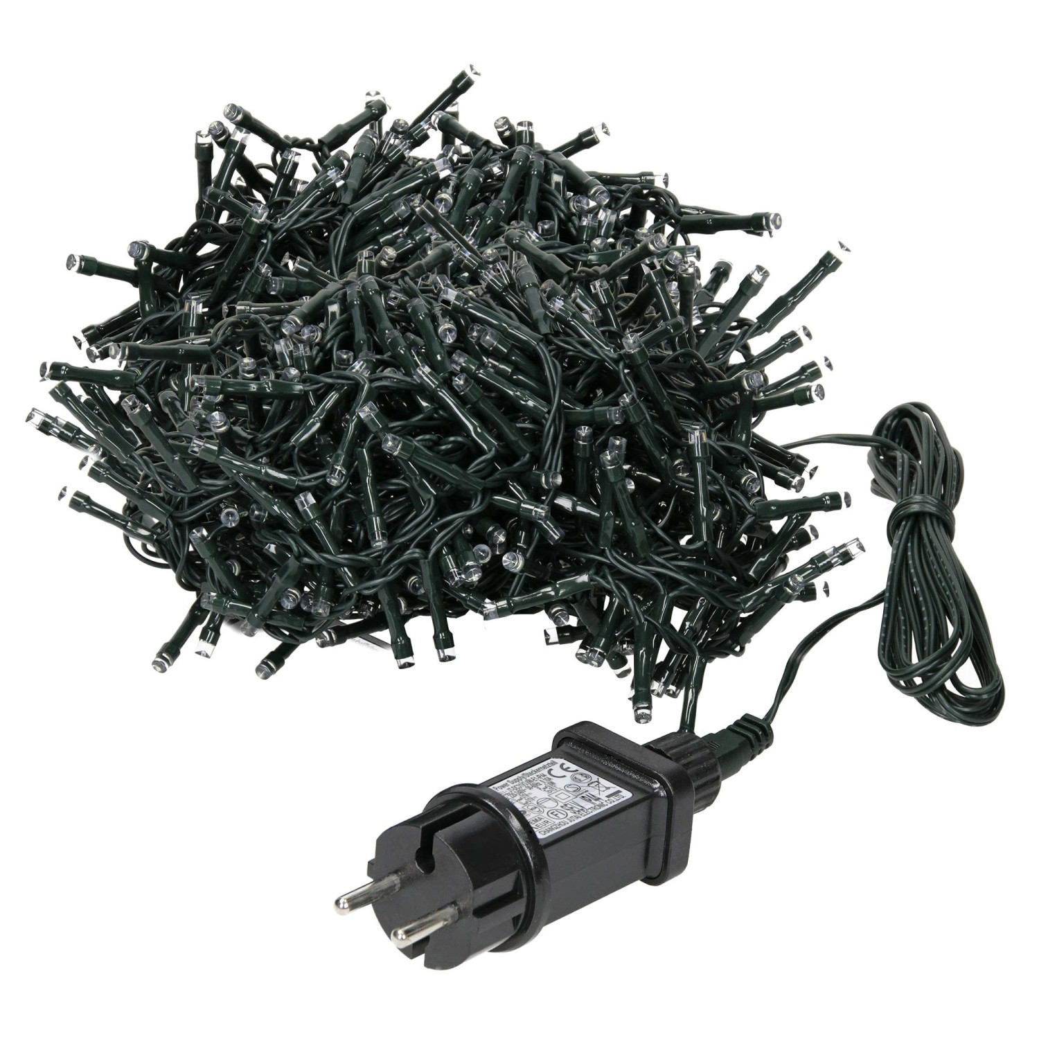 ECD Germany LED Lichtervorhang 12 m 360 Warmweiße LEDs Eiszapfen Lichterkette