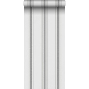 Sanders & Sanders Tapete Streifen Dunkelgrau 53 cm x 10.05 m