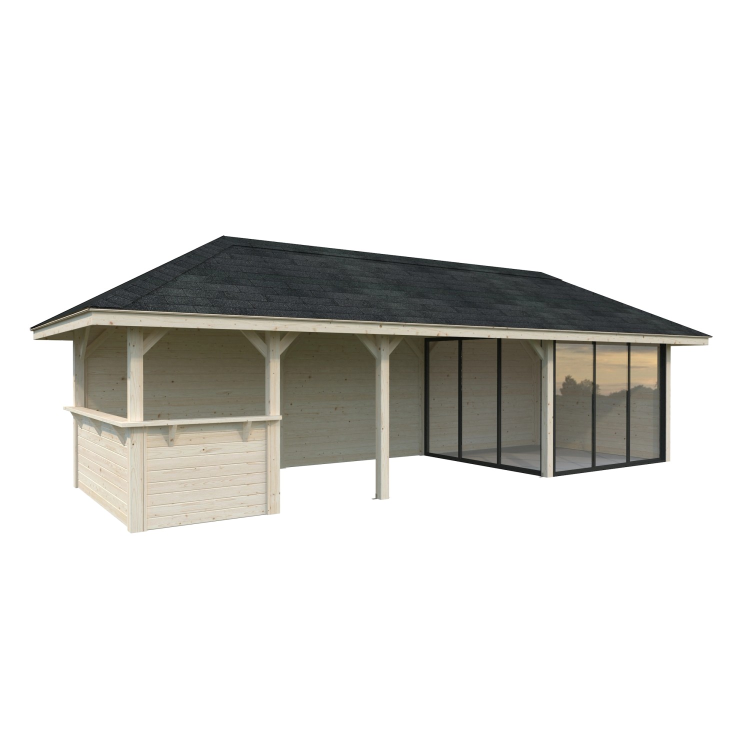 Palmako Pavillon Bianca Set215 Slide Transparent 876 cm x 300 cm FSC® günstig online kaufen