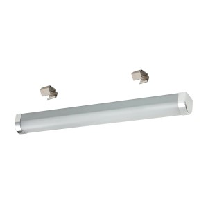 EGLO LED-Spiegelleuchte TRAGACETE 1, silberfarben, 450mm, neutralweißes Licht, IP44.