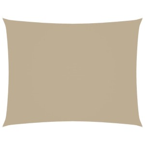 vidaXL Sonnensegel Oxford-Gewebe Rechteckig 3,5x4,5 m Beige 135159