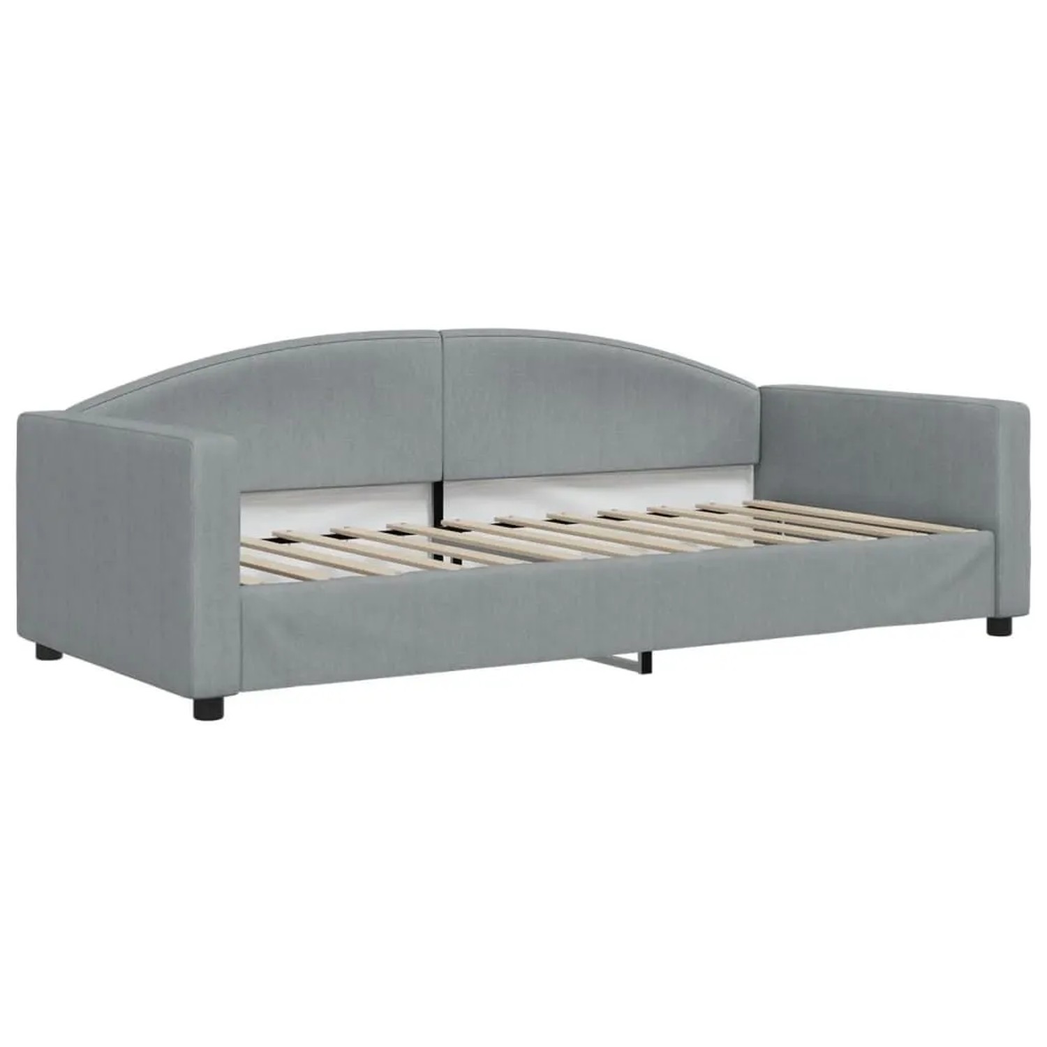 vidaXL Tagesbett Hellgrau 90x200 cm Stoff 354111