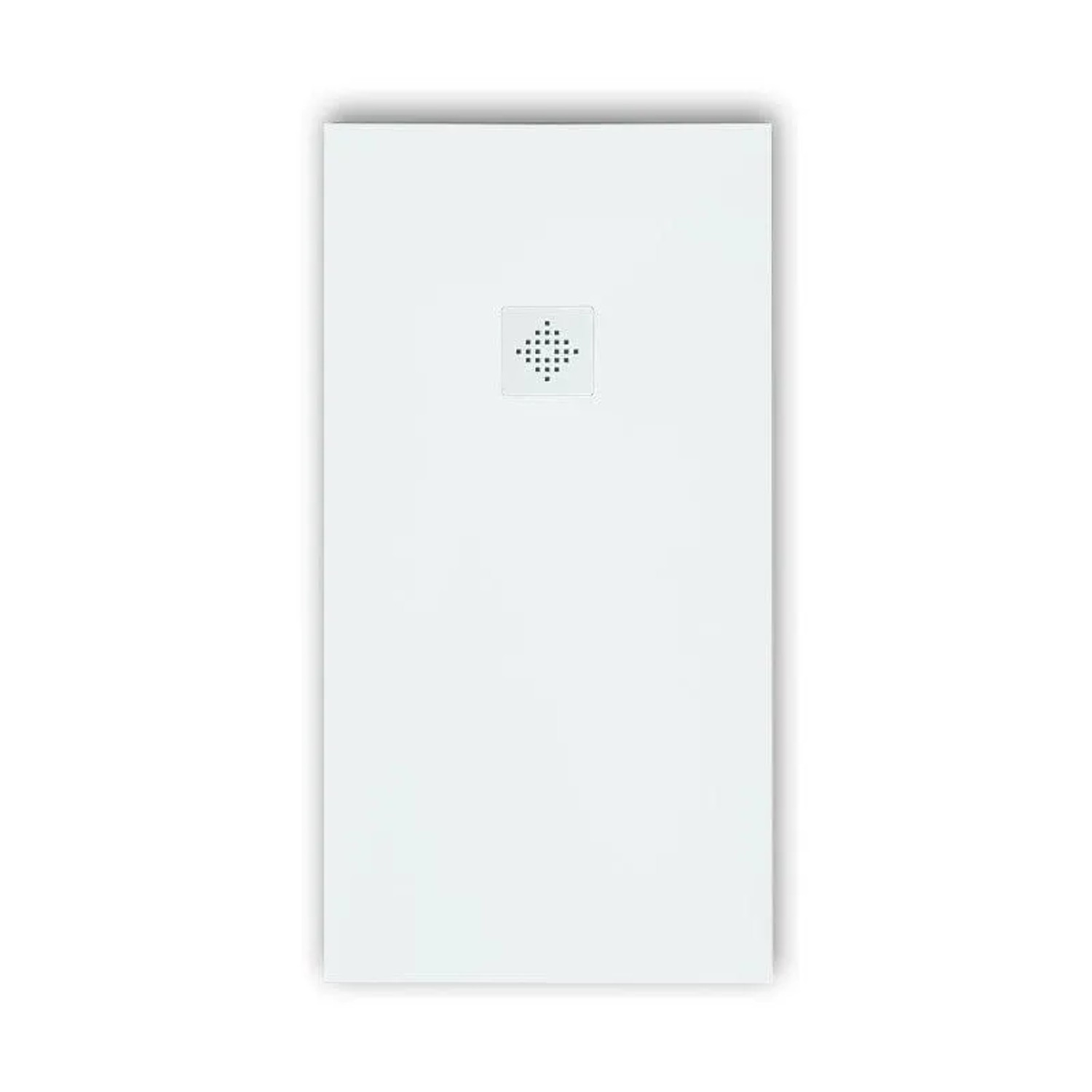 Mirlo Mineralguss Duschwanne Extra Flach Pure  Weiß 80x170cm