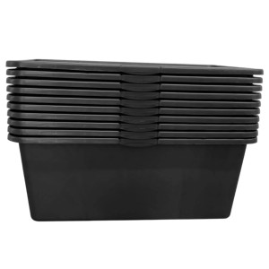 ViD 10 Stück Betonkübel 80 Liter 78x49x29 cm