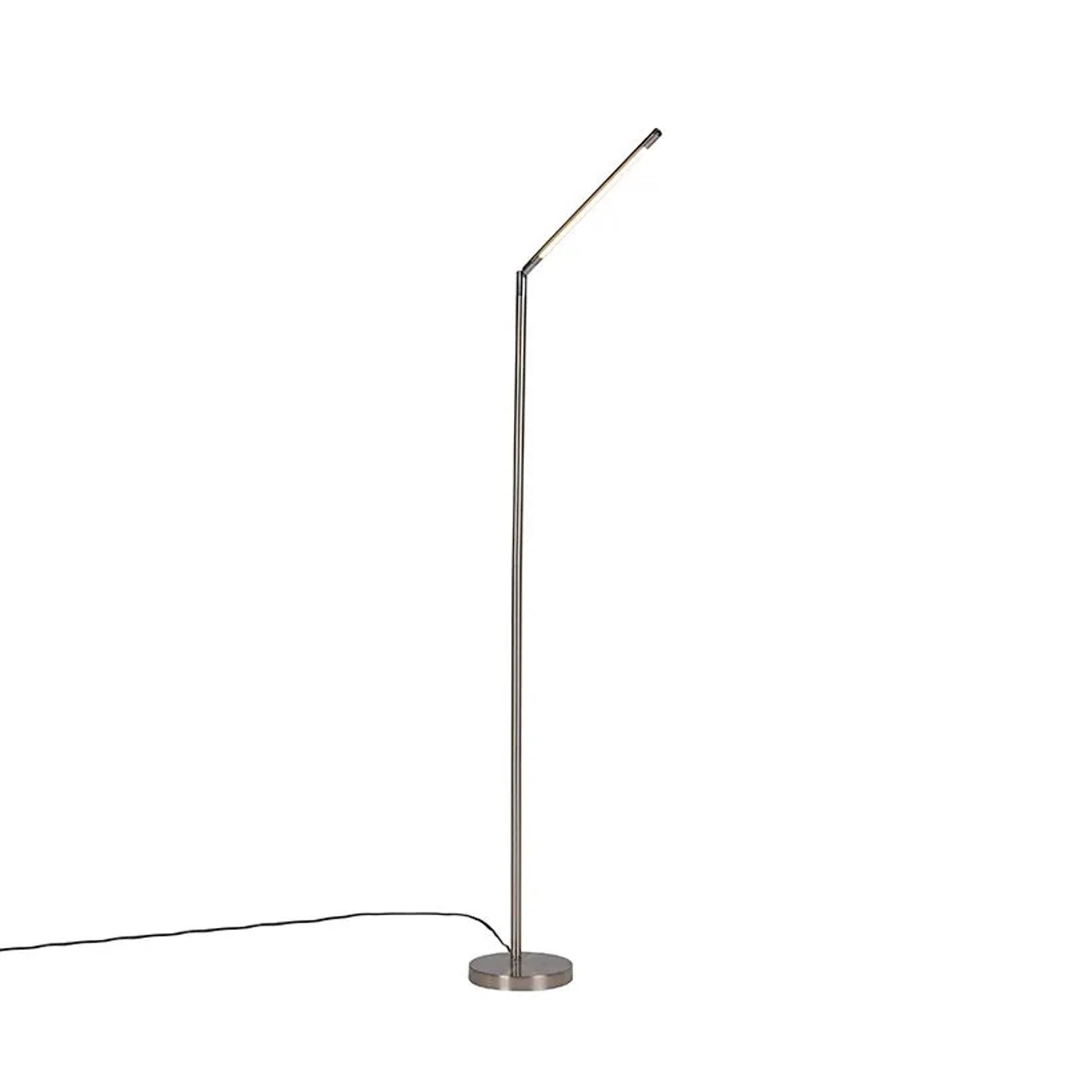 QAZQA Moderne Stehleuchte aus Stahl inkl  LED Berdien