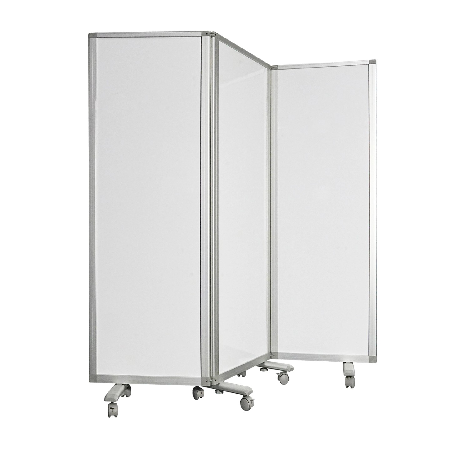 KARAT Doppelseitige Trennwand Mobile und Faltbares Whiteboard 180 x 150 cm