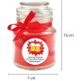 HS Candle Duftkerze im Glas mit Vatertagsmotiv und roter Schleife. Ideal als Geschenk.