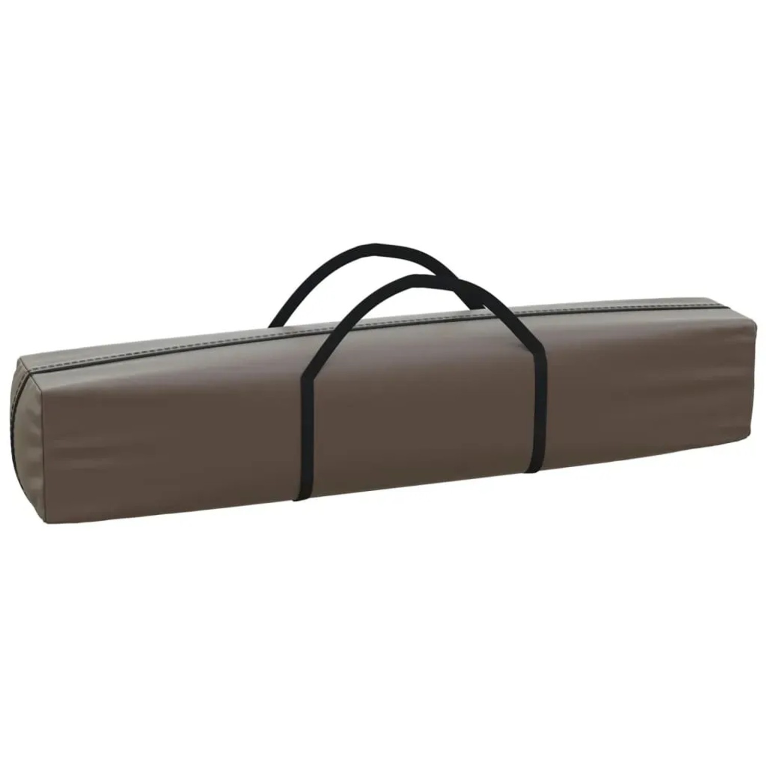 Verpackte vidaXL Faltbares Partyzelt 2x2m in Taupe mit Tragegriffen.