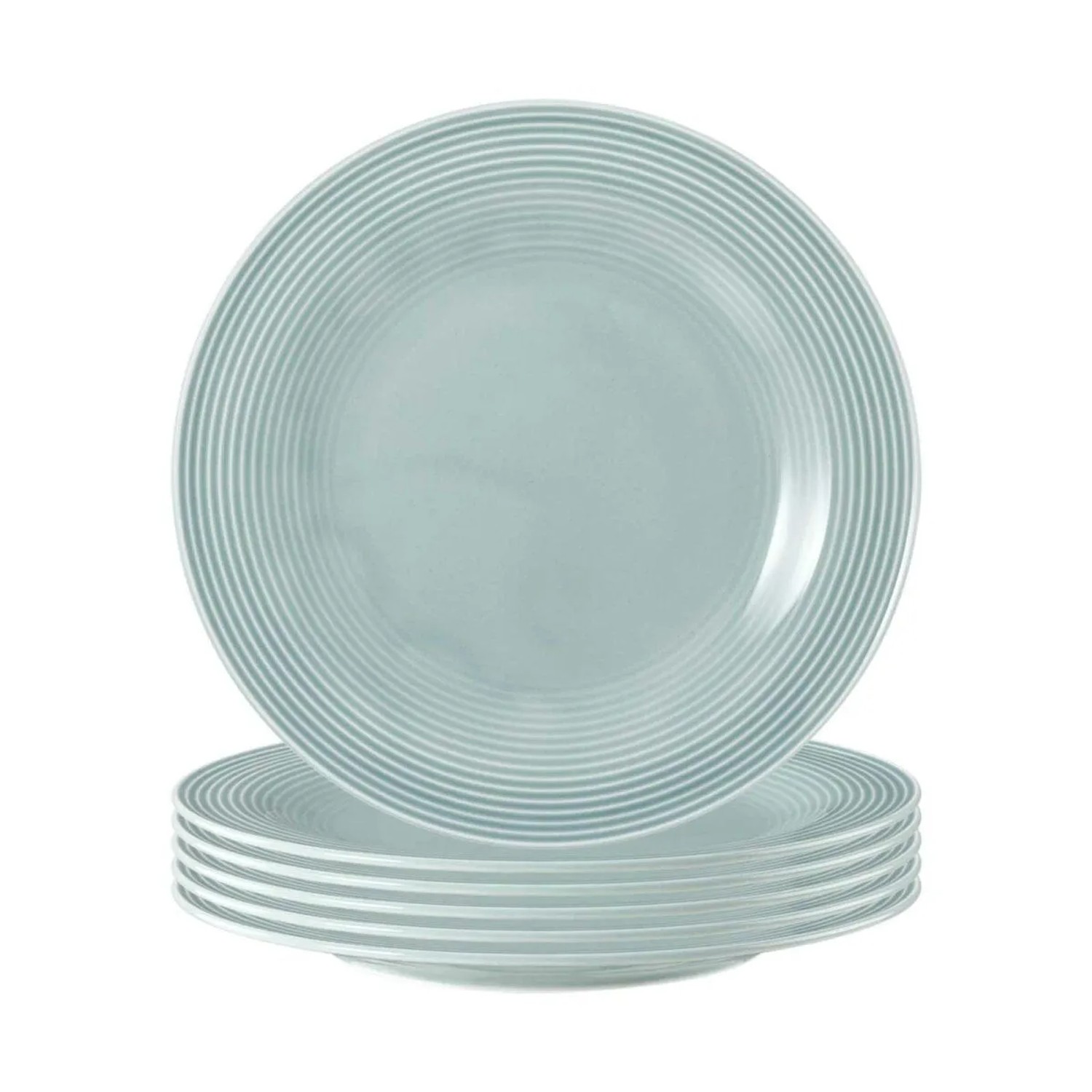 Seltmann Weiden Beat Color Glaze Frühstücksteller 23,3 cm 6er Set Arktisblau