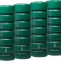 Garantia Zisterne Gartentank-Set Classico, 4 dunkelgrüne Regentonnen à 650 l mit Auslaufhahn.