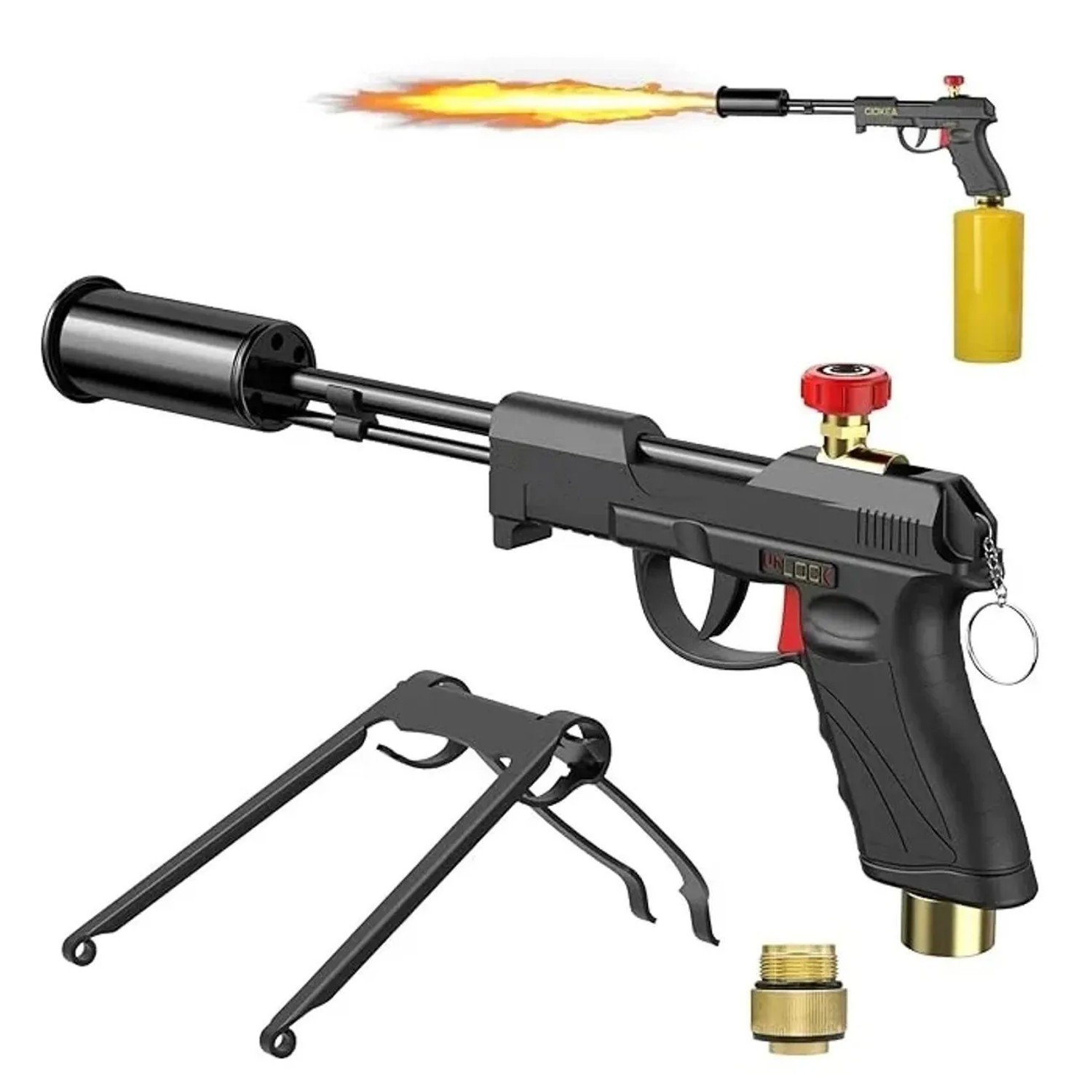 Westfalia GrillanzÜNder & AbflammgerÄT Firegun Schwarz Metall