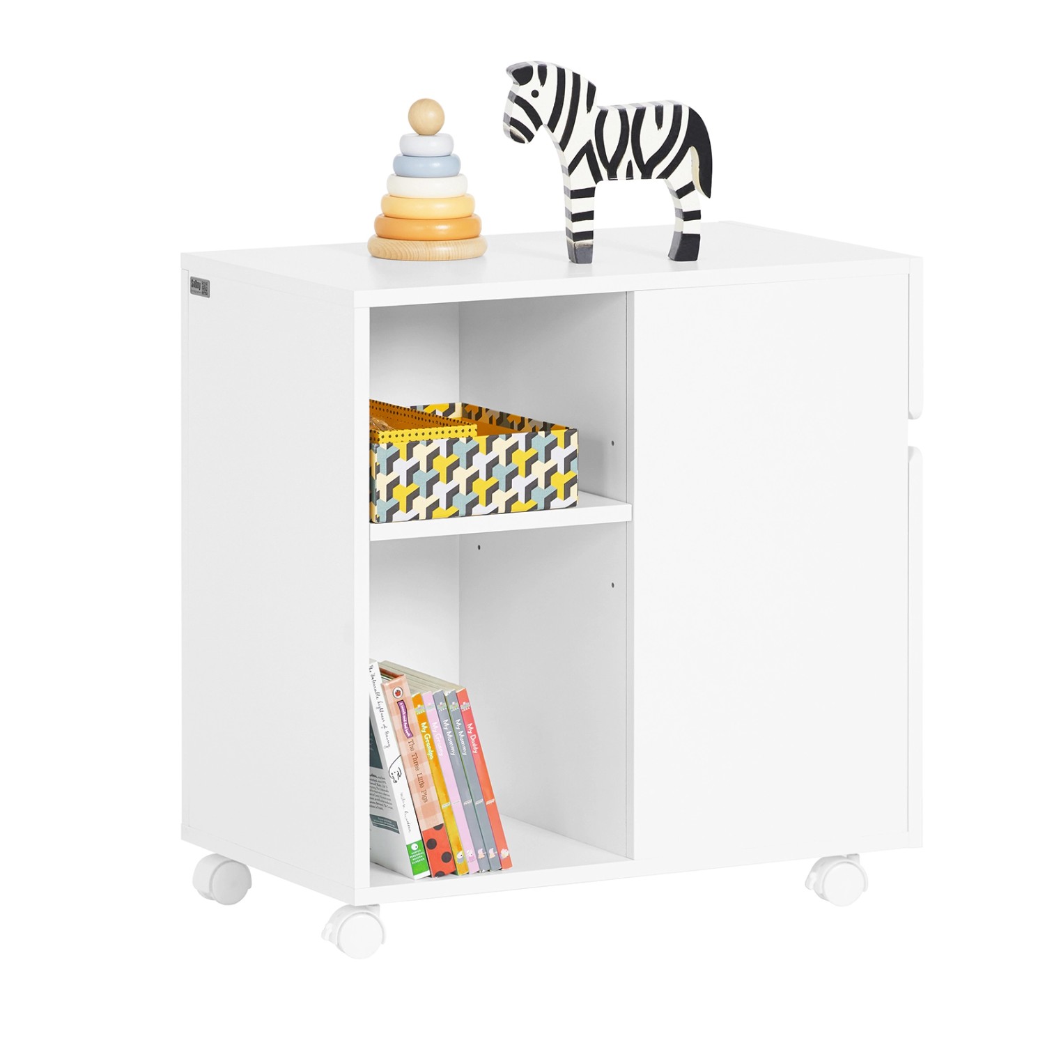 SoBuy Aktenschrank mit Tür Druckertisch Rollcontainer Beistelltisch für Bür günstig online kaufen