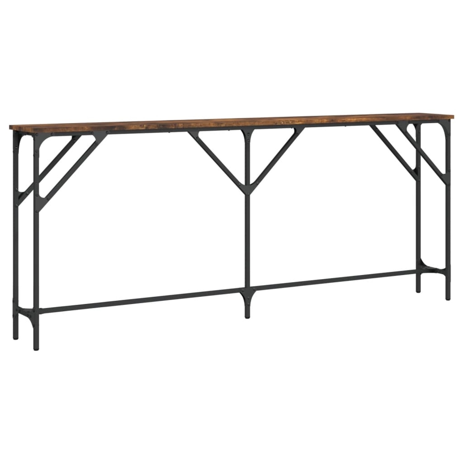 vidaXL Konsolentisch Räuchereiche 180x23x75 cm Holzwerkstoff 837769 günstig online kaufen