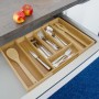 Relaxdays Besteckkasten Bambus MDF Natur Ausziehbar 5 cm x 28,5 cm x 33 cm 1,1 kg_4