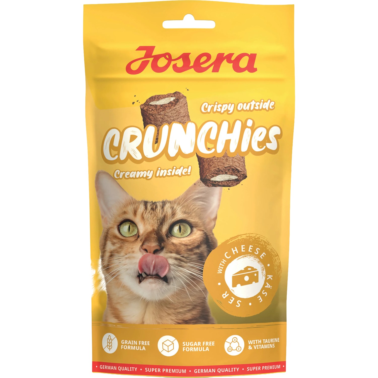 Josera Katzenleckerlies & Katzensnacks Cruncies mit Cheese 60 g