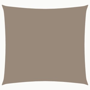 Quadratisches vidaXL Sonnensegel aus taupefarbenem Oxford-Gewebe, 3x3 m. Bietet Sonnenschutz.