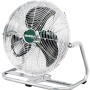 Metabo Akku-Ventilator AV 18 Silber: flexibel einsetzbarer Ventilator mit Metallkäfig und drei Geschwindigkeitsstufen.