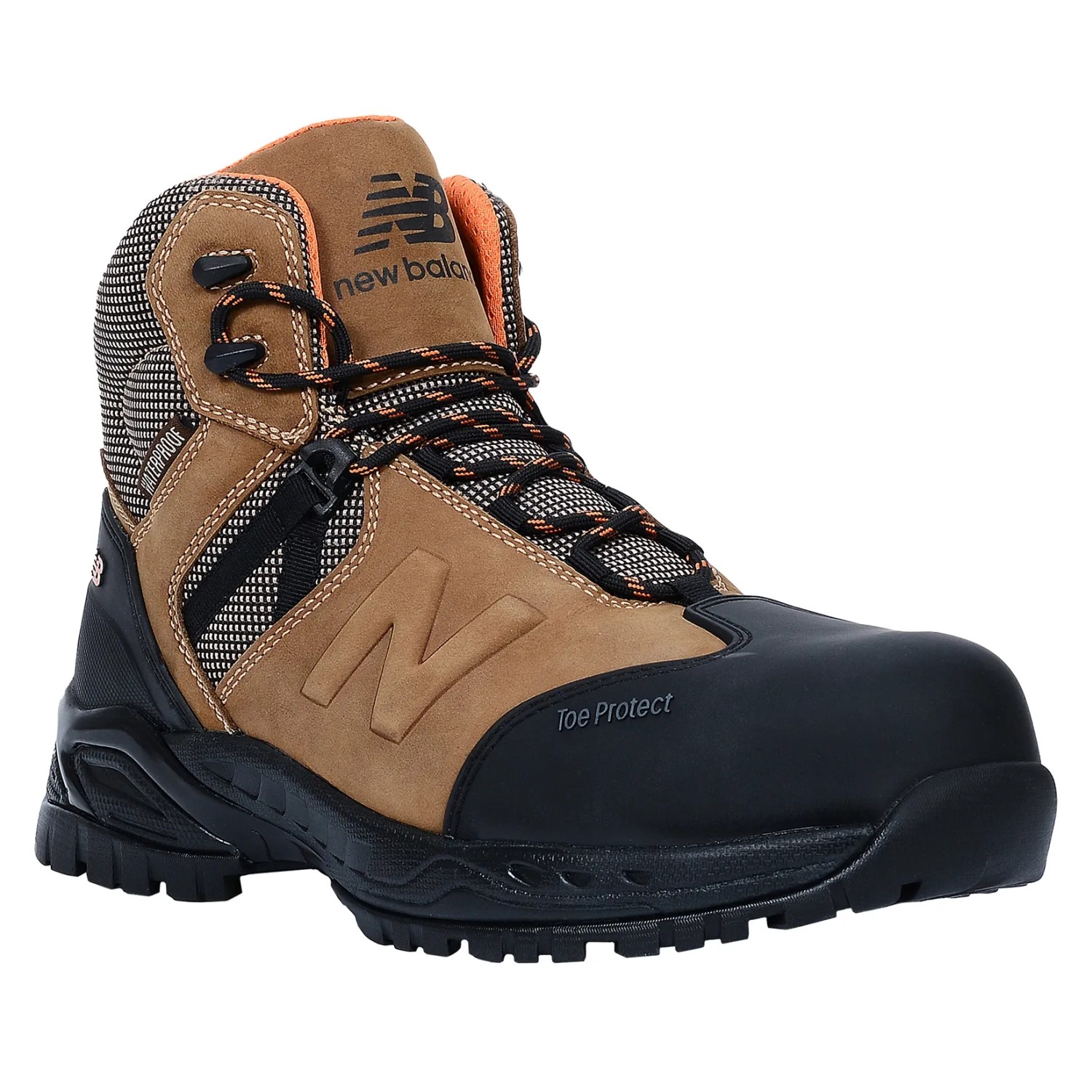 New Balance Sicherheitsstiefel Allsite S3, braun-schwarz, Gr. 40. Arbeitsschuh mit Zehenschutz.