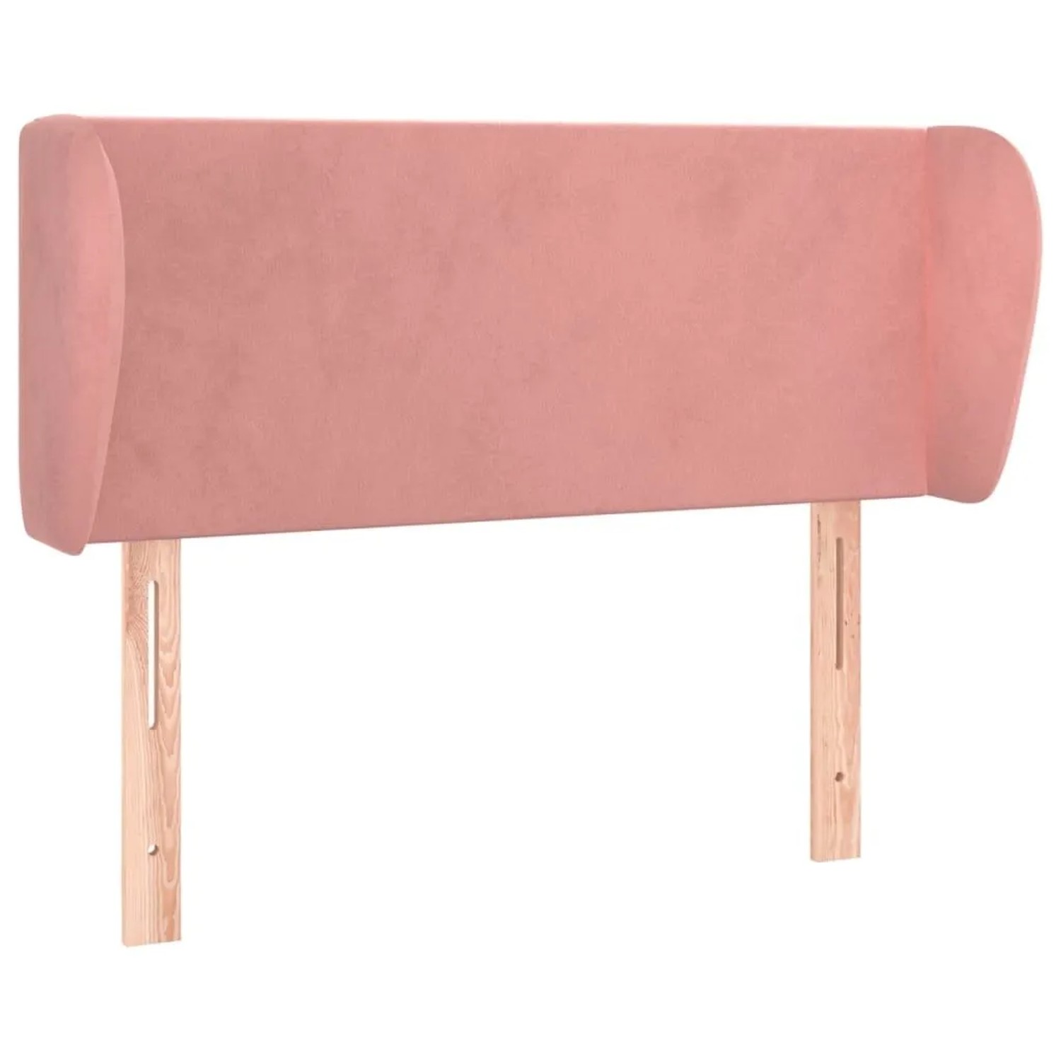 vidaXL Kopfteil mit Ohren Rosa 93x23x78/88 cm Samt 3116905