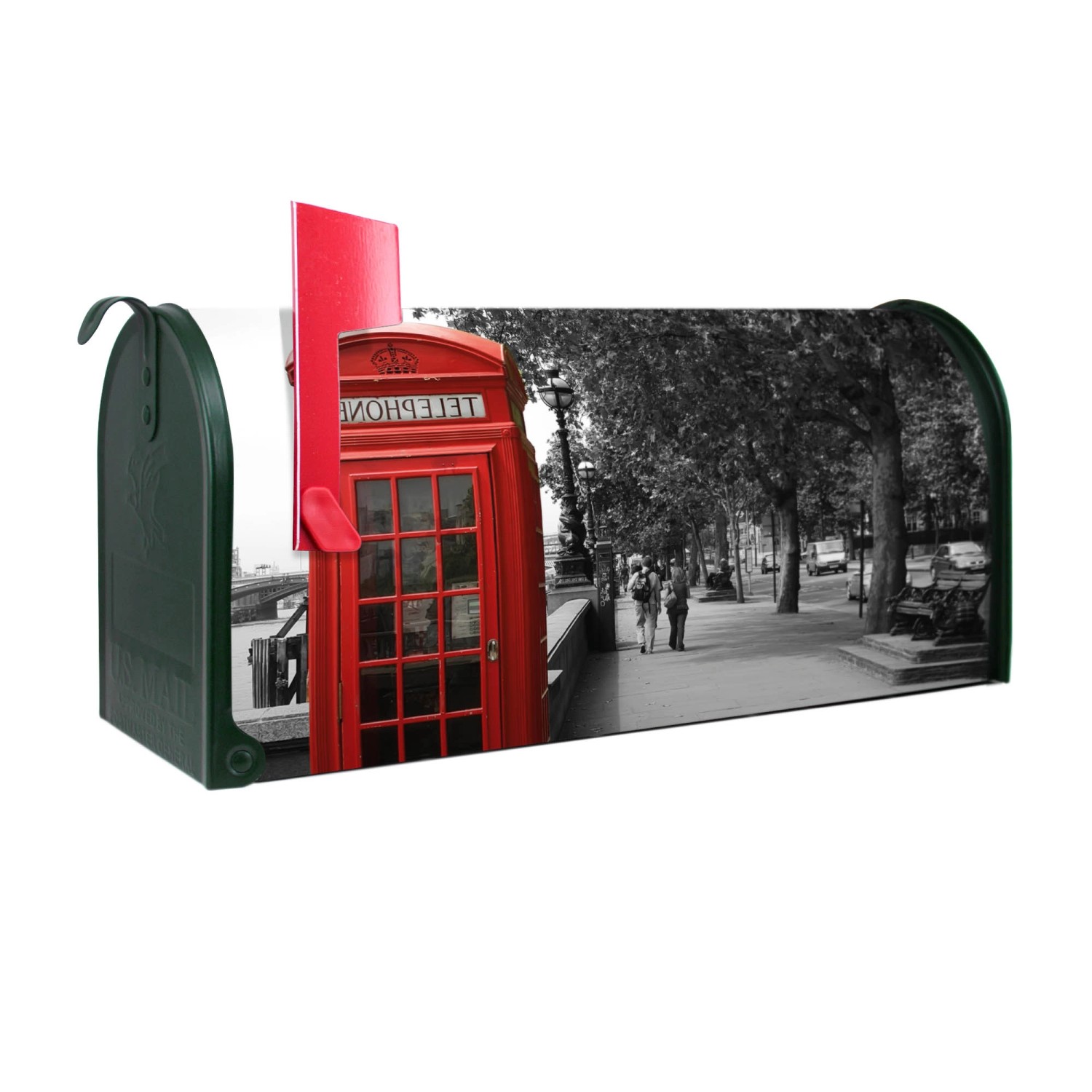 Banjado Amerikanischer Briefkasten Grün 48x22x16cm US Mailbox Letterbox Pos günstig online kaufen