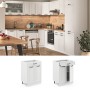 Vicco Küchenunterschrank R-Line, 60 cm, Weiß Landhaus/Weiß, mit Schublade, ohne Arbeitsplatte.