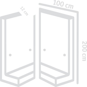 Diephaus L-Stein Ecke bewehrt Grau 90° (2-teilig), 205x100x12cm, für Mauersysteme & Einfassungen.