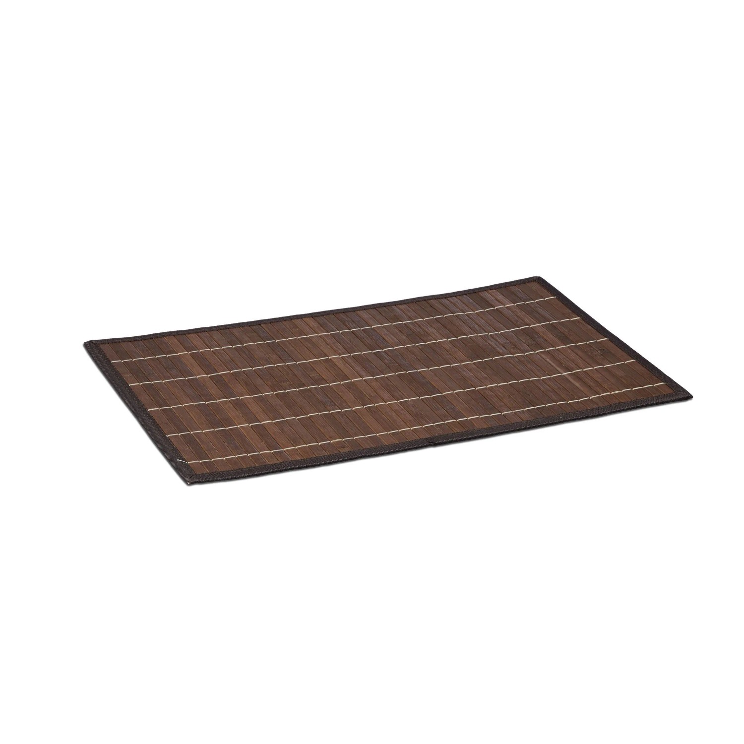 Relaxdays Tischset 6er Set Bambus Braun Rutschhemmend 45 cm x 30 cm
