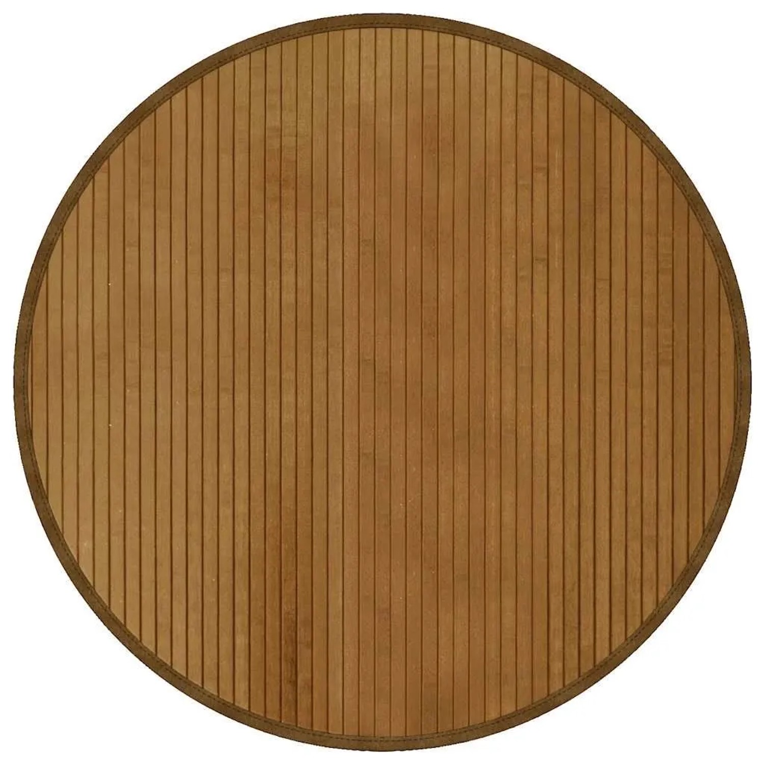 vidaXL Teppich Rund Braun 80 cm Bambus 376980