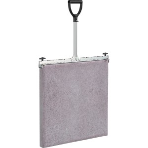 Langfit Plattenheber (30-62cm) mit Gehwegplatte. Maurerwerkzeug zum rückenfreundlichen Platten verlegen.