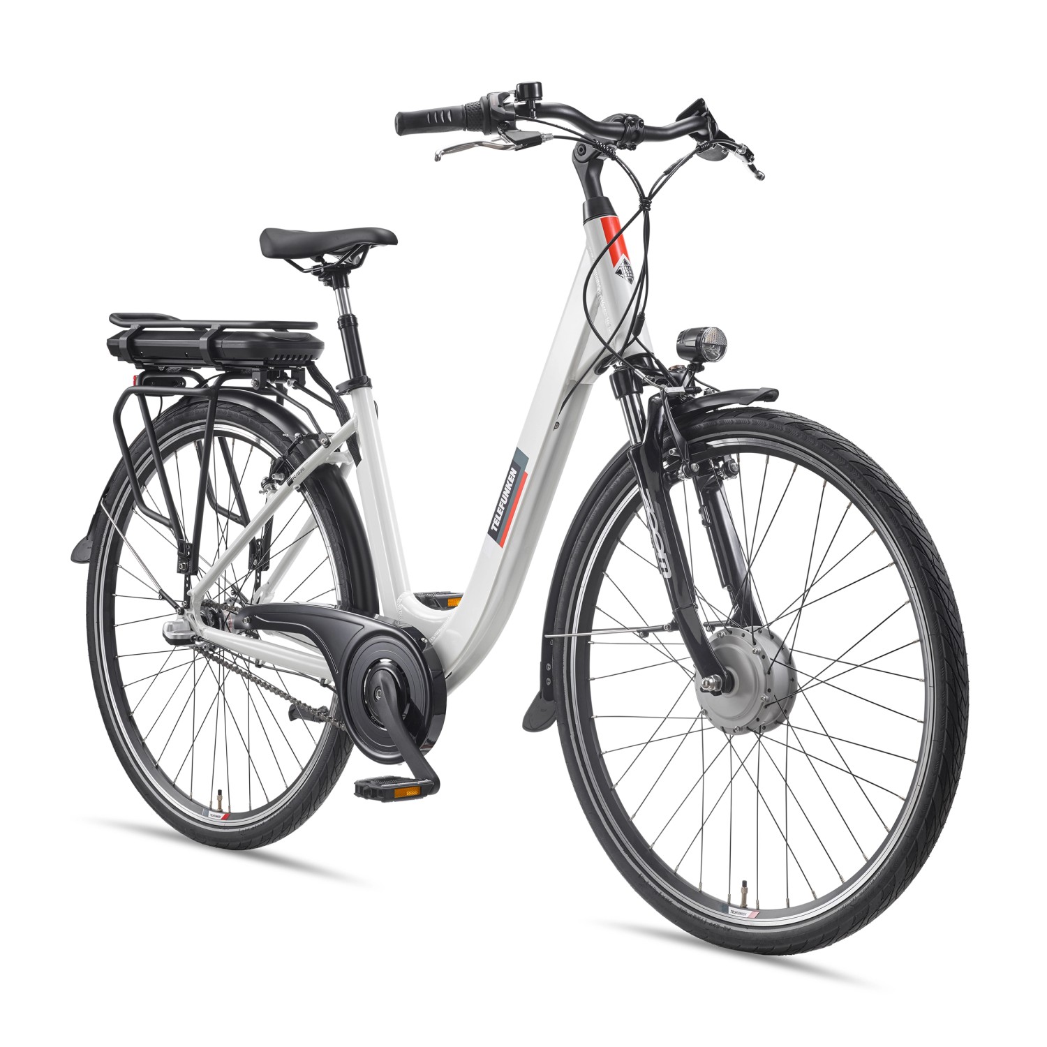 Thumbnail - Telefunken City E-Bike 28 Zoll Frontmotor 3-Gang Nabenschaltung 468Wh Akku RC835