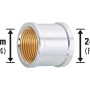 Messing Muffe, 24,1 mm (Rp 3/4) für Gewindefittings.