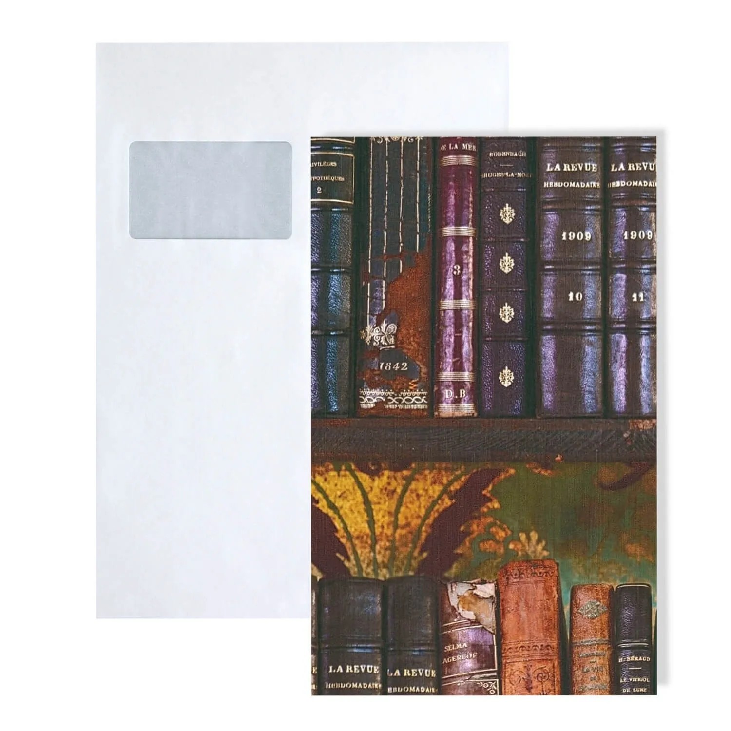 PROFHOME S-791876-GU DIN A4 Muster der Bücher-Tapete 1 Musterstück