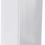 Weißes Arcansas Winkelprofil aus PVC, 20x20x1000 mm, gleichschenklig.