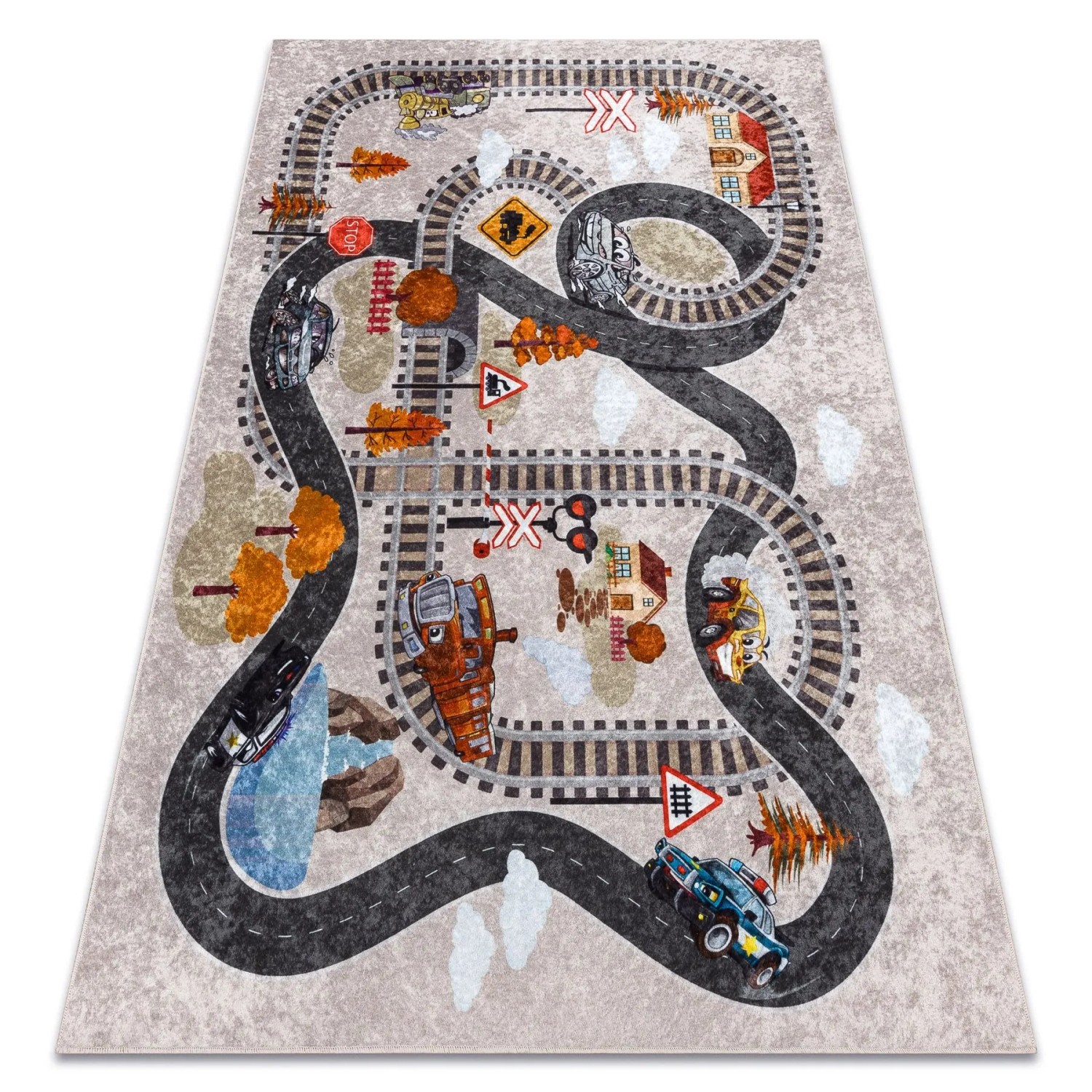 RugsX Teppich Junior Grau 80cm 150cm