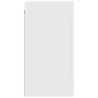 Weißer vidaXL Hängeschrank (80x31x60 cm) aus Holzwerkstoff für die Küche.