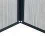 Detailaufnahme: Floraworld Gewächshausaufsatz Twin-Wall für Hochbeet, Aluminiumrahmen anthrazit.