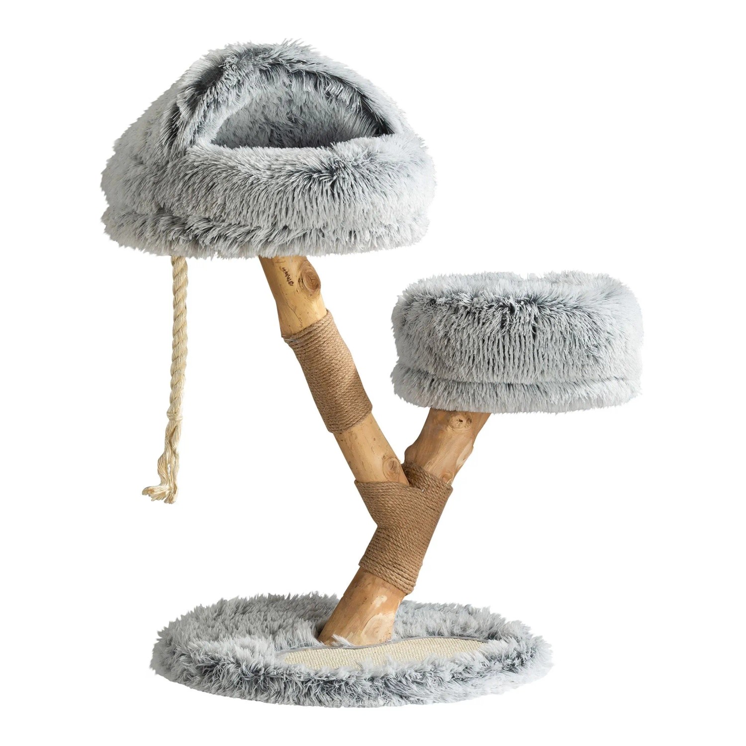 Fudajo Kratzbaum Zweigdesign Katzenhöhle 80Cm Katzenkratzbaum Holz Katzenbaum
