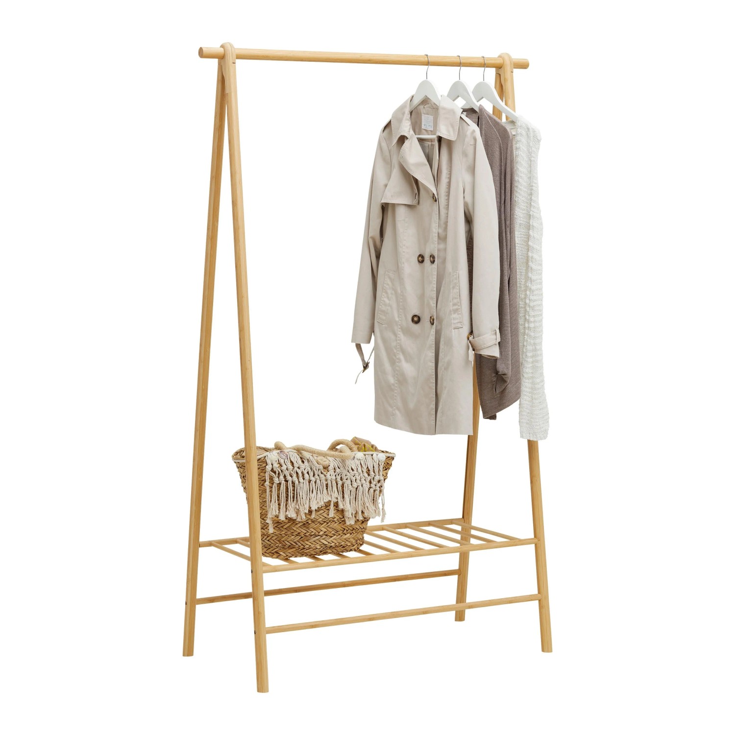 Mömax Kleiderständer Bamboo Naturfarben