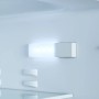 Innenraum des weißen PKM Unterbau-Kühlschranks KS133UBE mit LED-Beleuchtung.