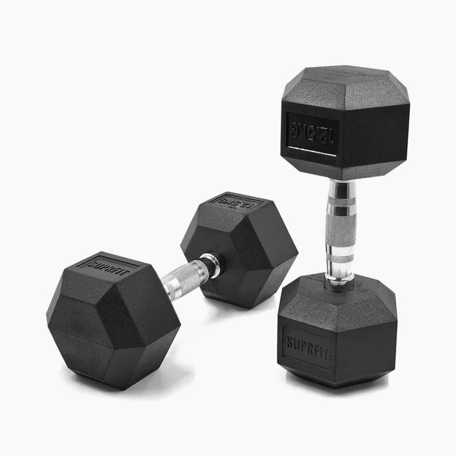 Suprfit Hex Gummi-Kurzhanteln Paar 12,5 kg