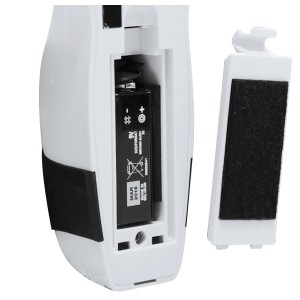 Laserliner StarFinder Ortungsgerät: Batteriefach mit 9V Batterie und Abdeckung.