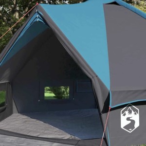 vidaXL Teepee Zelt mit Dach Blau und Grau 490 x 410 x 210 cm 42004072