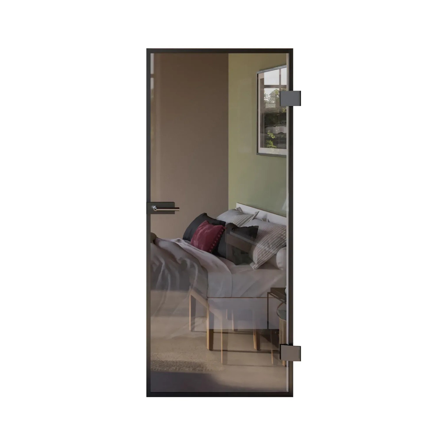 Skyscope Portal Drehtür-Set Slimwork Klarglas 959 x 1.972 mm DIN R