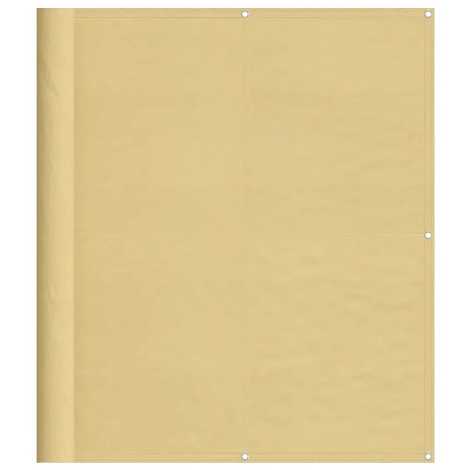 vidaXL Balkon-Sichtschutz Sandfarben 120x800 cm 100% Polyester-Oxford 4000040
