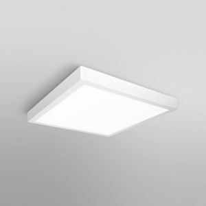 Quadratische, weiße Ledvance Smart+ WiFi Einbauleuchte Surface Downlight, 40x40 cm.