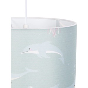 Kinder-Deckenleuchte Under The Sea mit buntem Tierprint, Ø 40 cm.