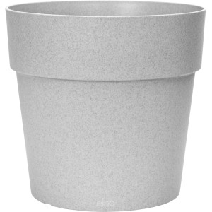 Grauer Elho Pflanztopf Vibia Straight Rund, 47 cm, ideal für den Garten.