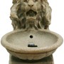 AcquaArte Terrassenbrunnen Basel mit Löwenkopf, 38x45x52cm, LED-Beleuchtung.