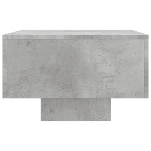 Moderner, betongrauer Couchtisch (100x49,5x31 cm) aus Holzwerkstoff für das Wohnzimmer.